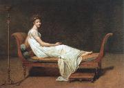 Jacques-Louis  David portrait of madame recamier Sweden oil painting artist